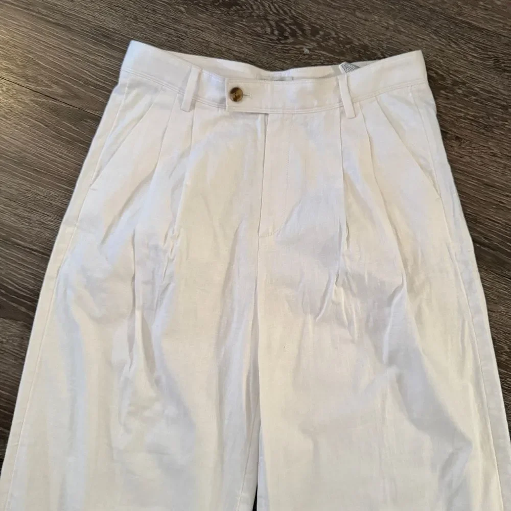 Banana Republic Factory Linen Blend Wide Leg